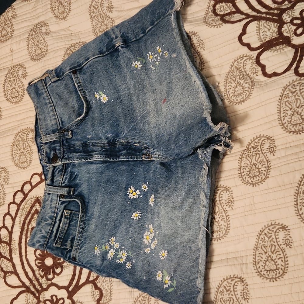 Denim shorts
